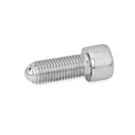 Otto Ganter Stainless Steel Ball Point Screw, GN 606
